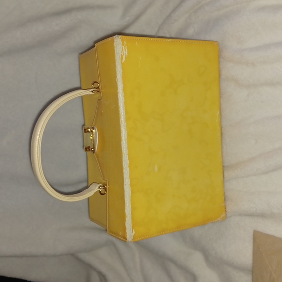 Fendi business type bag very rare suitcase yellow - Picture 9 of 16